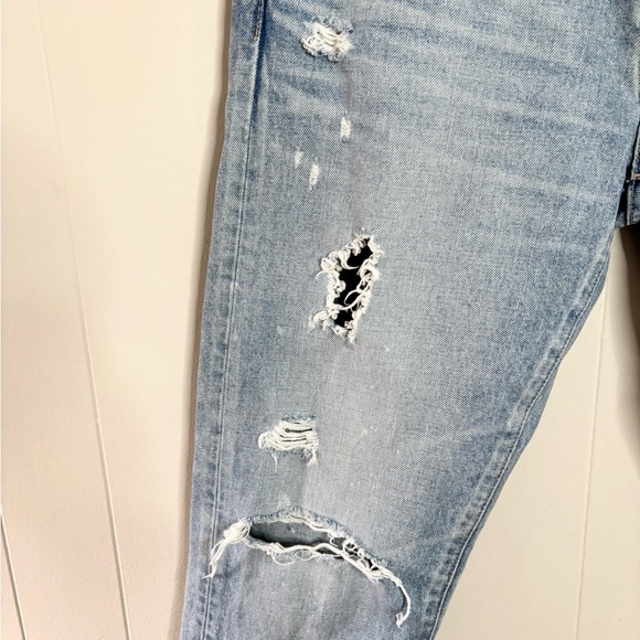 Moussy Vintage light wash straight leg distressed jeans size 29 - Picture 2 of 7